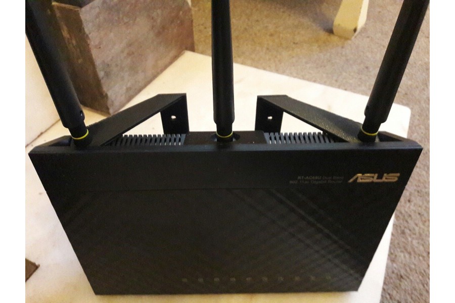 Wall Mounting Brackets for Asus RTAC68u, DSLAC68u and RTAC1900 routers